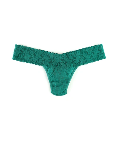 Shop Hanky Panky Signature Lace Low Rise Thong Sale In Green