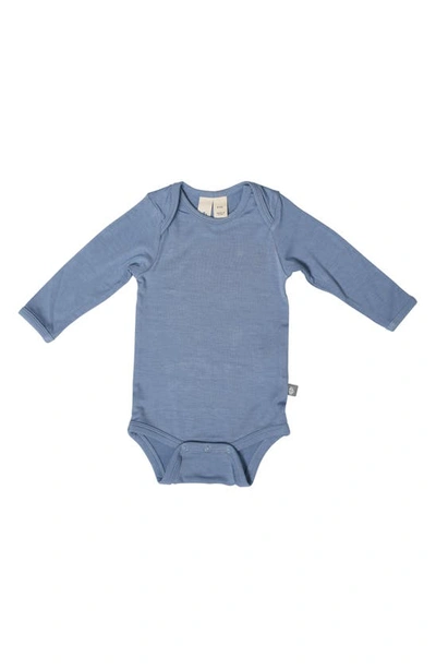 Shop Kyte Baby Long Sleeve Bodysuit In Slate