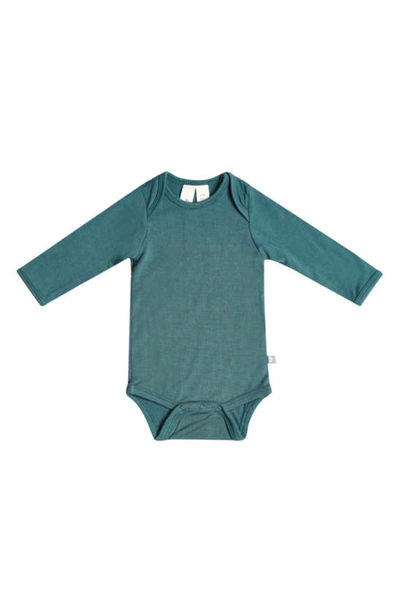 Shop Kyte Baby Long Sleeve Bodysuit In Emerald