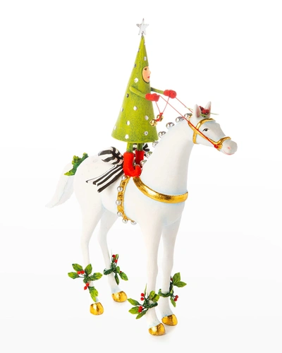Shop Patience Brewster Jingle Bells Horse With Tree Rider Figure