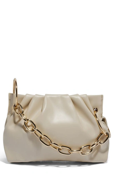 Shop House Of Want Chill Vegan Leather Frame Clutch In Winter White
