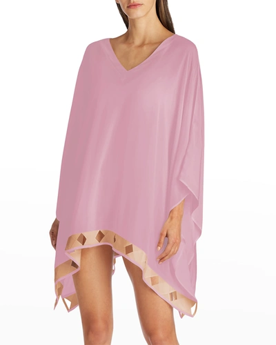 Shop Valimare Tulum Poncho Coverup Dress In Pink