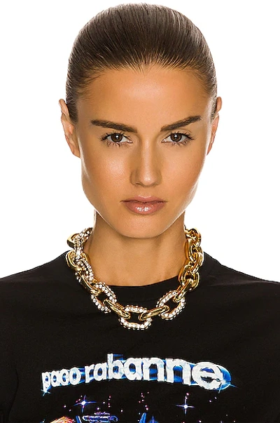 Shop Paco Rabanne Xl Link Necklace In Gold