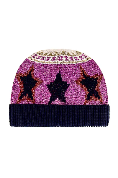 Shop Paco Rabanne Beanie In Stardust Fair Isle