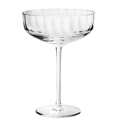 Shop Richard Brendon Large Fluted Coupe (175ml) In Clear