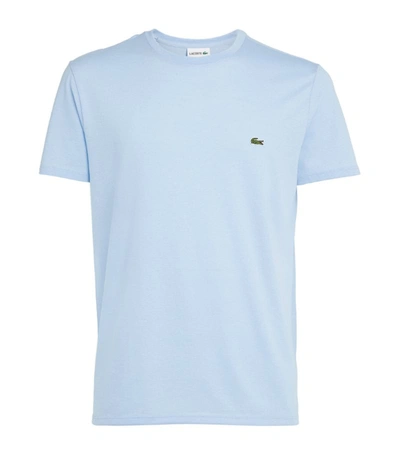 Shop Lacoste Pima Cotton T-shirt In Blue