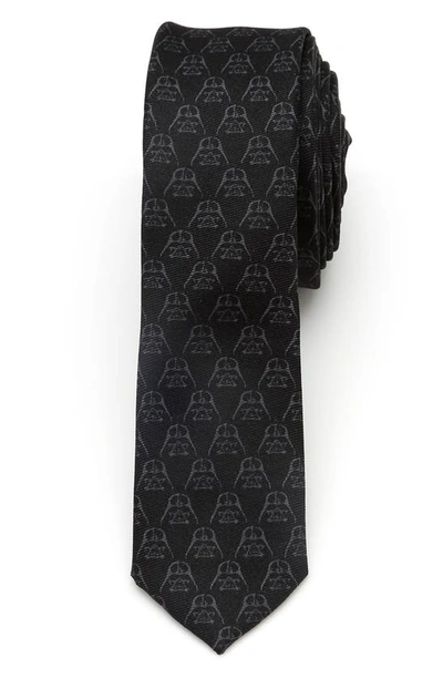 Cufflinks, Inc Black Darth Vader Silk Skinny Tie In Black