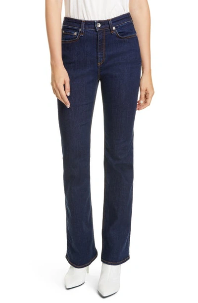 Shop Rag & Bone Nina High Waist Bootcut Jeans In Marine Blue