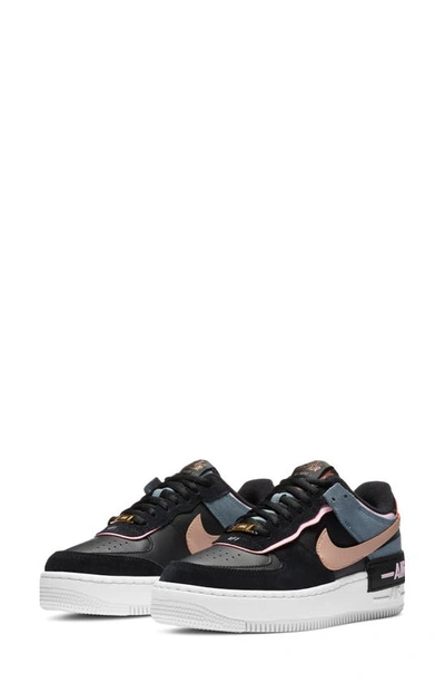 Nike Air Force 1 Shadow Women's Shoe (black) In Black/ Red Bronze/ Pink |  ModeSens