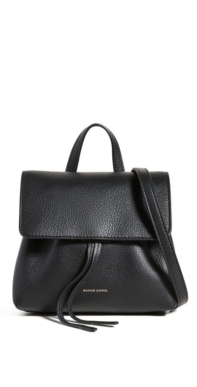 Shop Mansur Gavriel Mini Soft Lady Bag Black