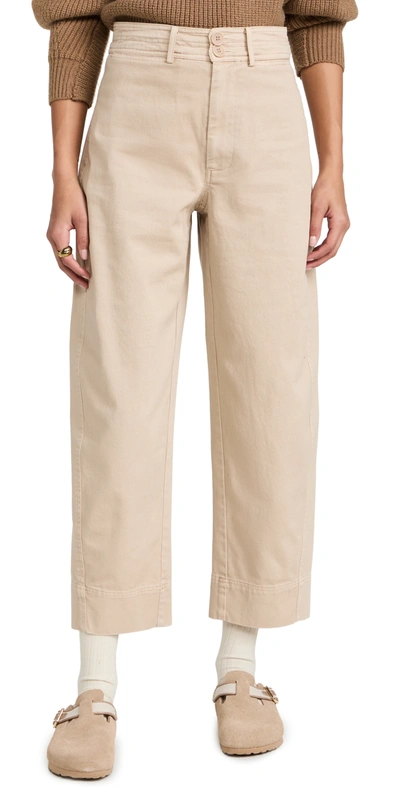 Shop Apiece Apart Chino Mari Barrel Pants Warm Sand