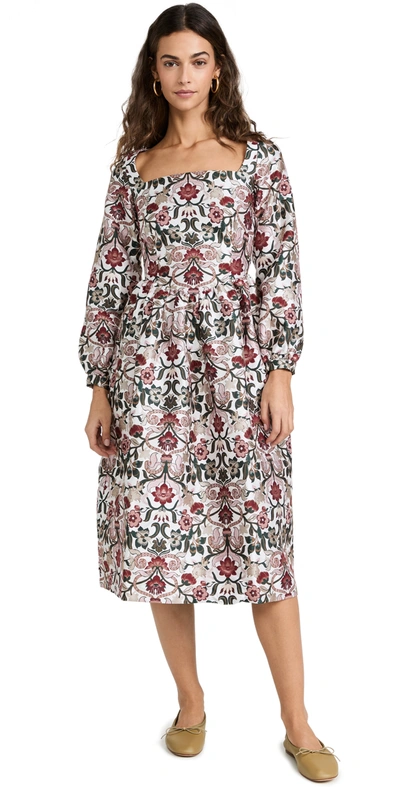 Shop Meadows Marigold Dress In Tudor Jacquard