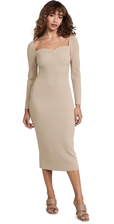 Shop Sokie Collective Sweater Dress In Neutral