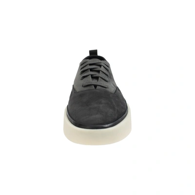 Shop Fear Of God Dark Grey Suede Sneakers