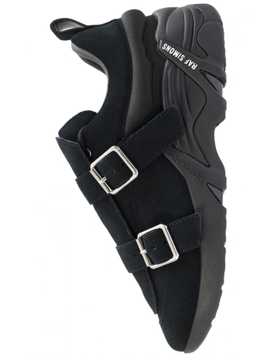 Shop Raf Simons Antei-22 Suede Sneaker In Black