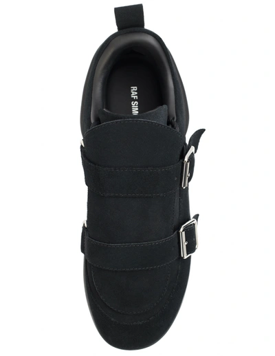 Shop Raf Simons Antei-22 Suede Sneaker In Black
