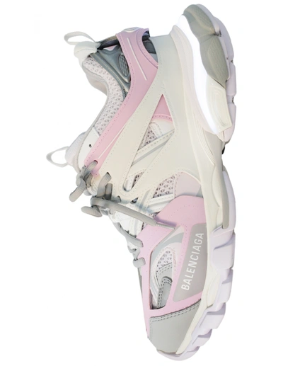 Shop Balenciaga Pink Track Led Sneakers