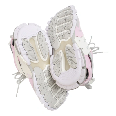 Shop Balenciaga Pink Track Led Sneakers