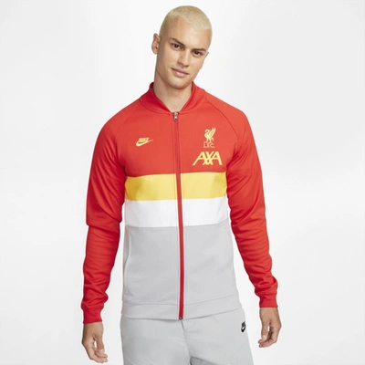 Shop Nike Men's Liverpool Fc Full-zip Soccer Jacket In Red