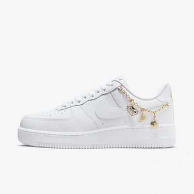 Nike Air Force 1 07 Lx Lucky Charms Leather Sneakers In White,metallic  Gold,flat Gold,white | ModeSens