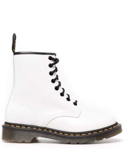 Dr. Martens Unisex 1460 Smooth 8 Eye Boots In White
