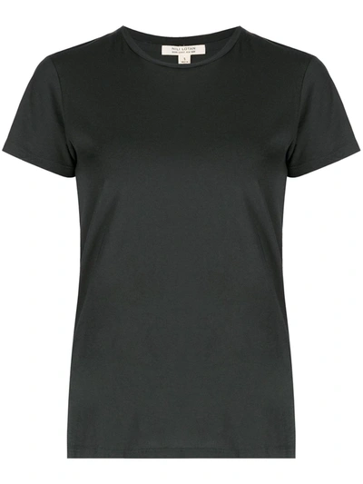 Shop Nili Lotan Crewneck Cotton T-shirt In Black