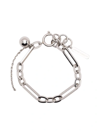 Shop Justine Clenquet Ali Chain-link Bracelet In Silver