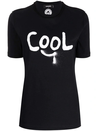 Dsquared2 Cool T-shirt Cotton With Print In Black ModeSens