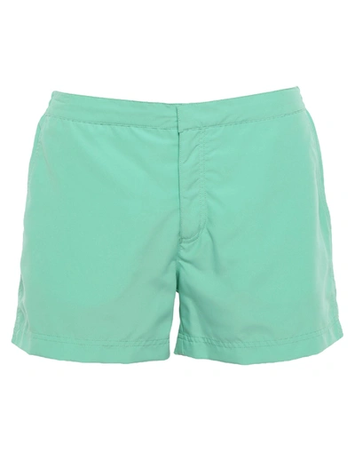 Shop Bluemint Man Swim Trunks Light Green Size 34 Polyester