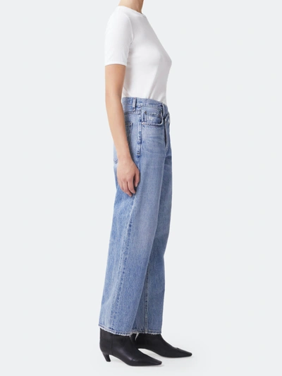 Shop Agolde Criss Cross High-rise Full Length Upsized Jeans In Eternal