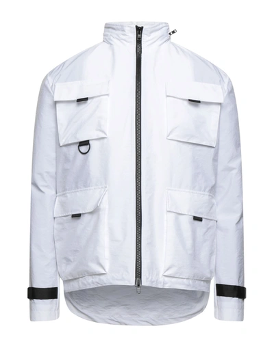 Shop Yoon Man Jacket White Size 42 Polyamide, Polyester
