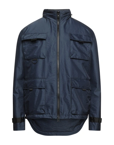 Shop Yoon Man Jacket Midnight Blue Size 42 Polyamide, Polyester