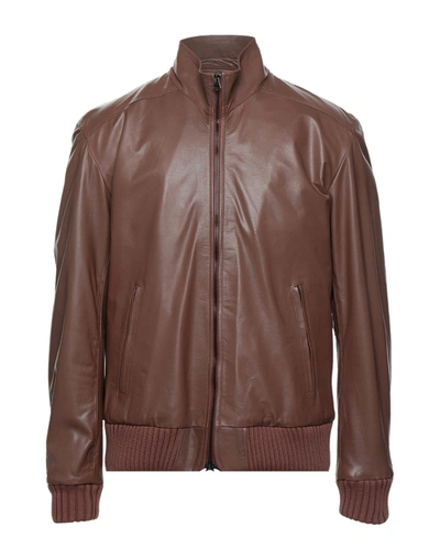Masterpelle Jackets In Brown | ModeSens
