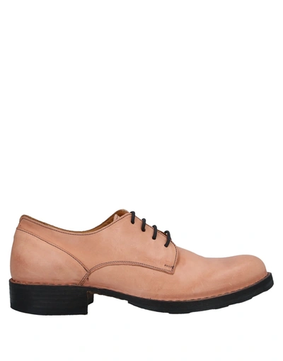 Shop Fiorentini + Baker Lace-up Shoes In Salmon Pink