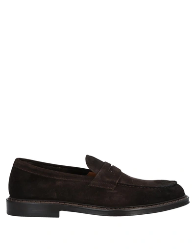 Shop Doucal's Man Loafers Dark Brown Size 10.5 Leather