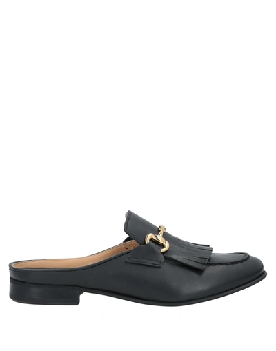 Seboy's Woman Mules & Clogs Black Size 10 Soft Leather In Black
