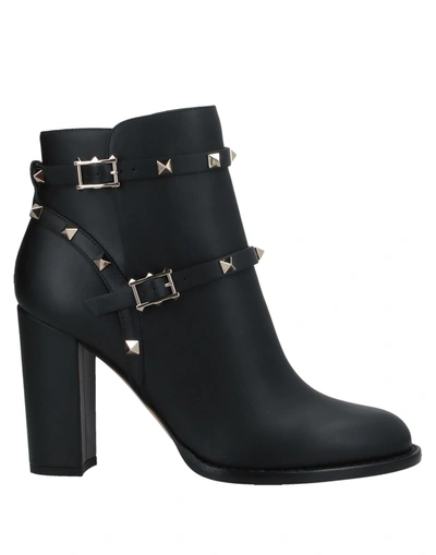 Shop Valentino Garavani Woman Ankle Boots Black Size 5 Soft Leather