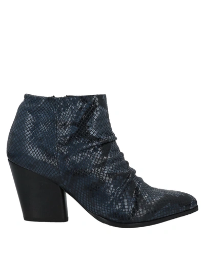 Shop Carmens Woman Ankle Boots Blue Size 7 Soft Leather