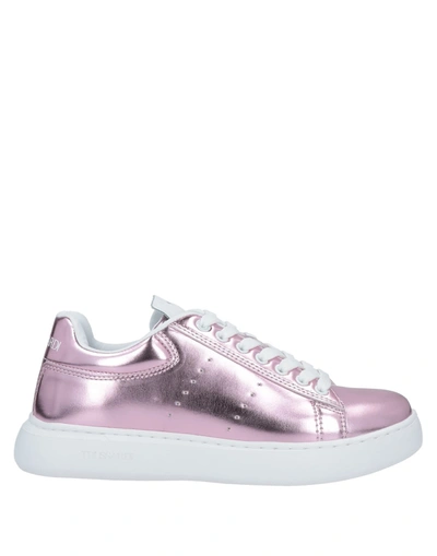 Shop Trussardi Woman Sneakers Pink Size 5 Textile Fibers