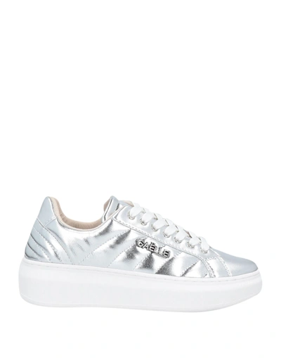 Shop Gaelle Paris Sneakers In Silver