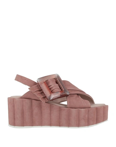 Shop Tosca Blu Woman Sandals Pastel Pink Size 7 Soft Leather