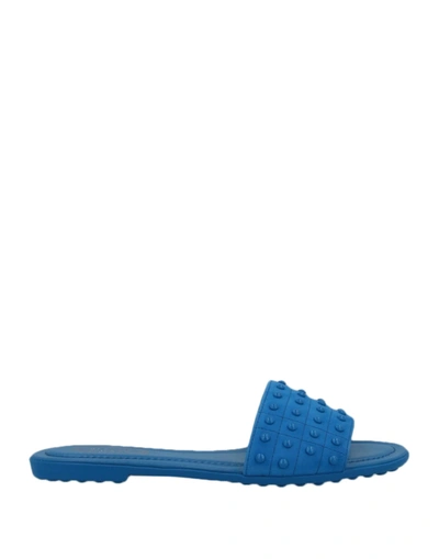 Shop Tod's Sandals In Blue