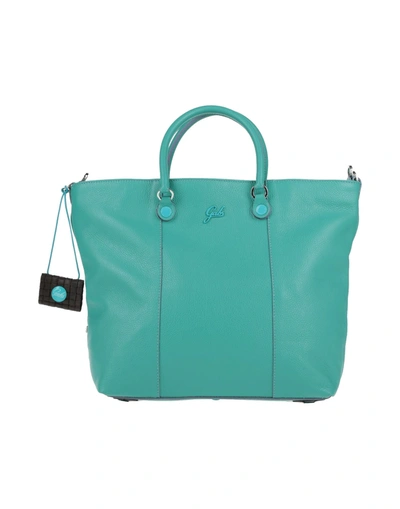 Shop Gabs Handbags In Emerald Green