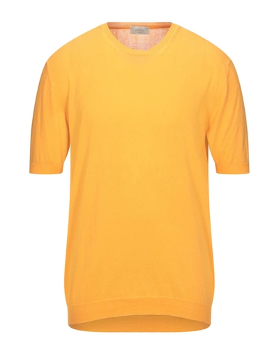 Shop Altea Man Sweater Orange Size L Cotton