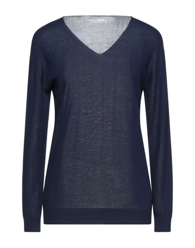 Shop Mia Basic Sweaters In Blue
