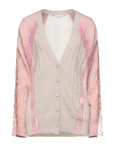 Shop Stella Mccartney Woman Cardigan Beige Size 2-4 Virgin Wool, Polyamide, Cotton
