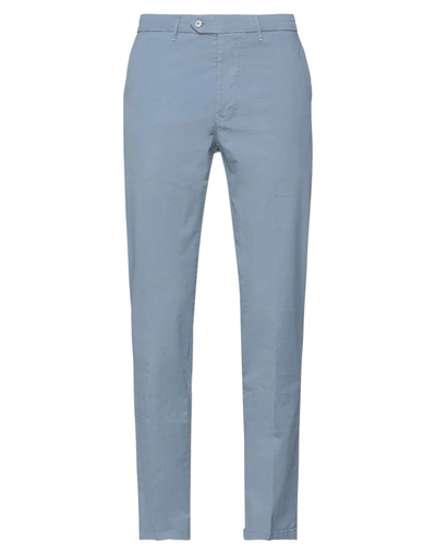 Shop Oaks Man Pants Slate Blue Size 30 Cotton, Elastane