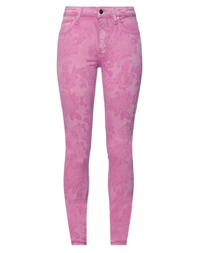 Shop Guess Woman Jeans Pink Size 25w-30l Cotton, Polyester, Elastane