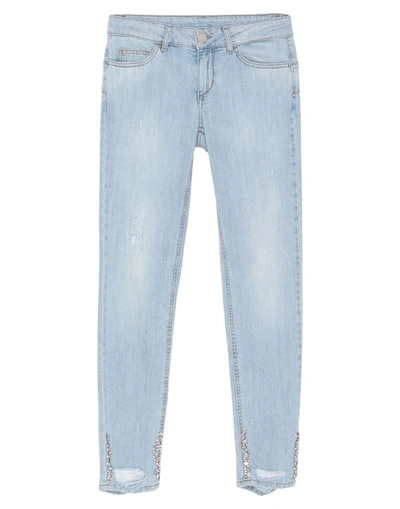 Shop Liu •jo Woman Jeans Blue Size 24w-29l Cotton, Elastane