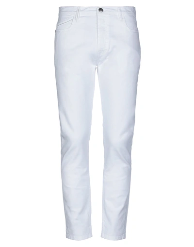 Shop Re-hash Re_hash Man Jeans White Size 30 Cotton, Elastane